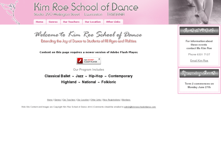 www.kimroeschoolofdance.com