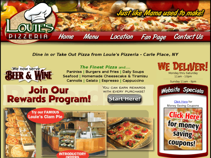 www.louiespizzeria.com