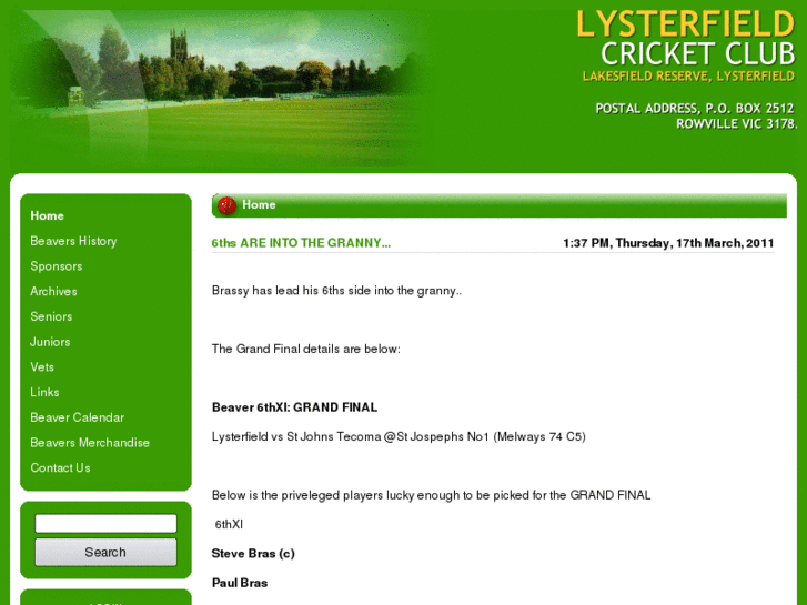 www.lysterfieldcc.com