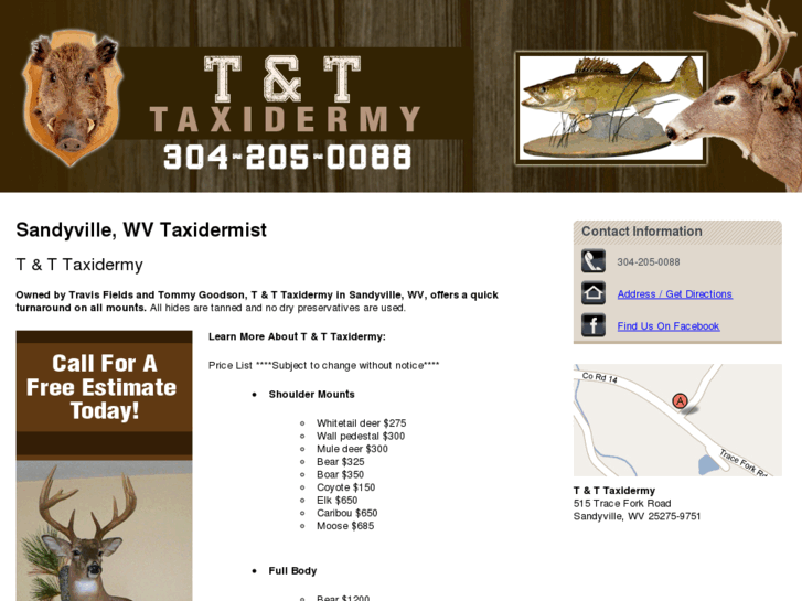 www.tandttaxidermy.com