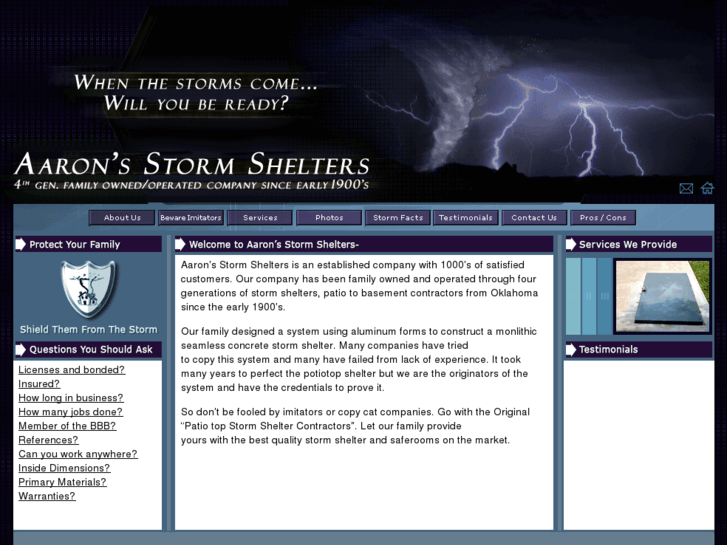 www.aaronsstormshelters.com