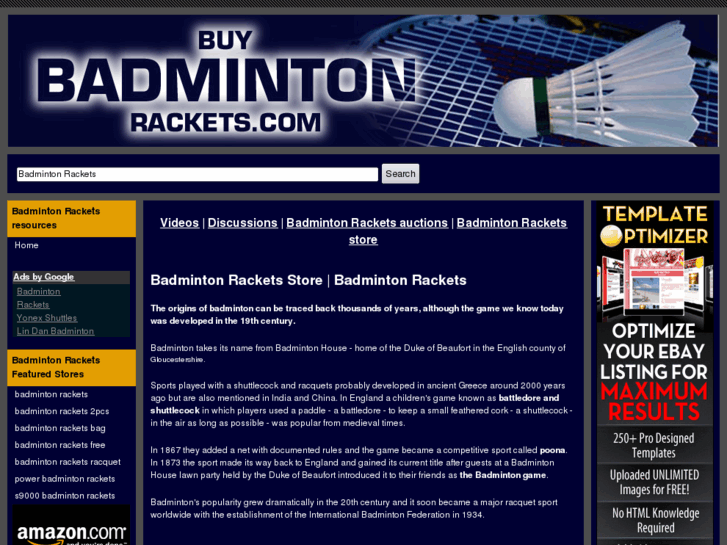 www.buybadmintonrackets.com