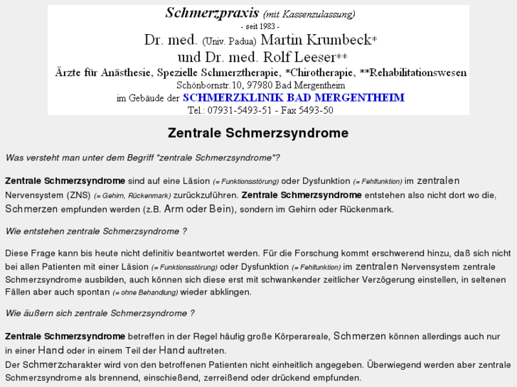 www.zentrale-schmerzsyndrome.de