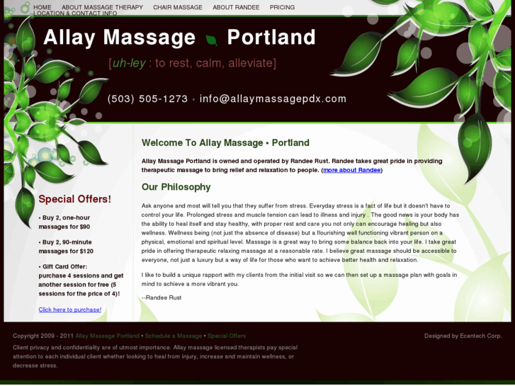 www.allaymassagepdx.com