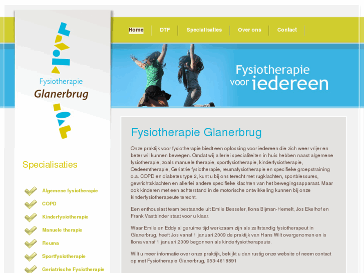 www.fysiotherapieglanerbrug.nl