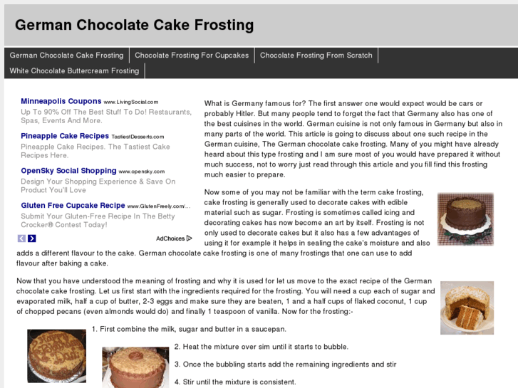 www.germanchocolatecakefrosting.info