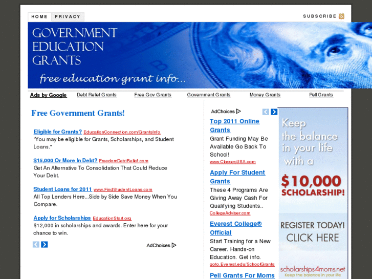 www.governmentstudentgrants.org