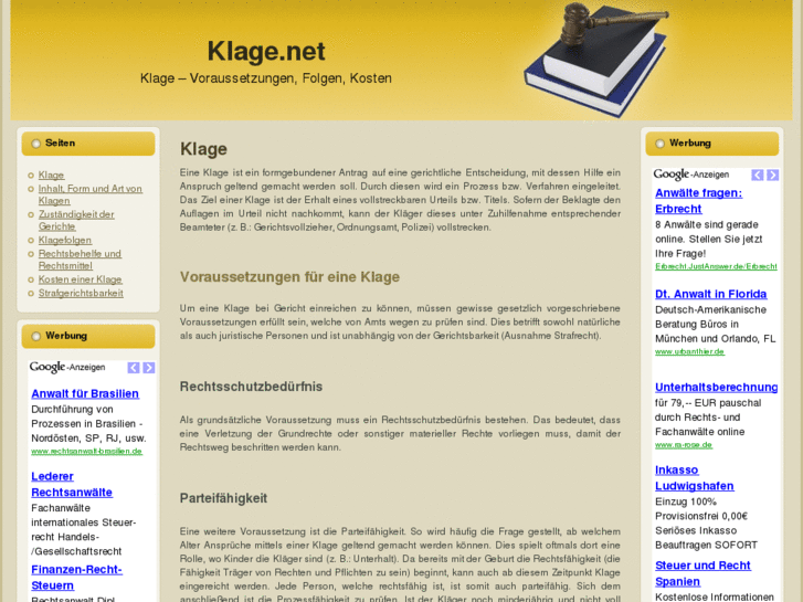 www.klage.net