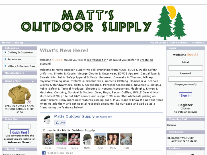 www.mattsoutdoorsupply.com