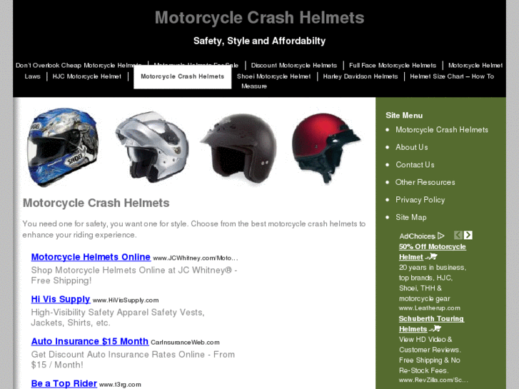 www.motorcyclecrashhelmets1.com