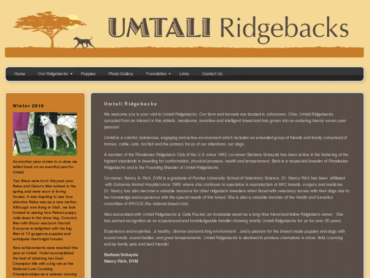 www.umtaliridgebacks.com