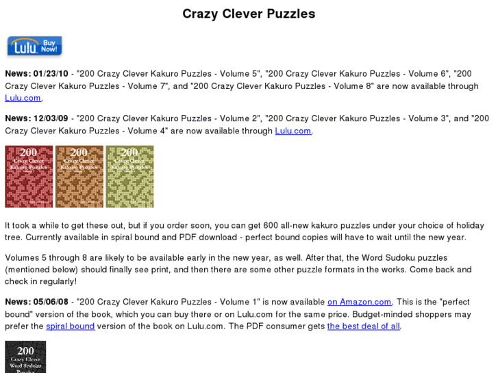 www.crazycleverpuzzles.com