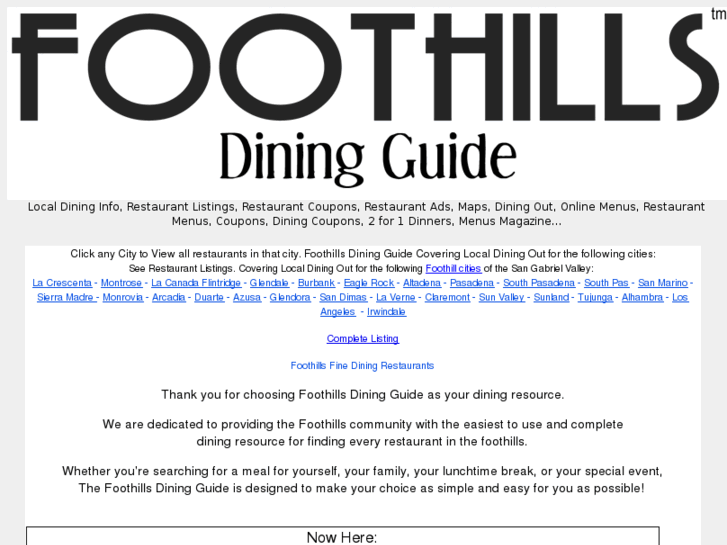 www.foothillsdiningguide.com