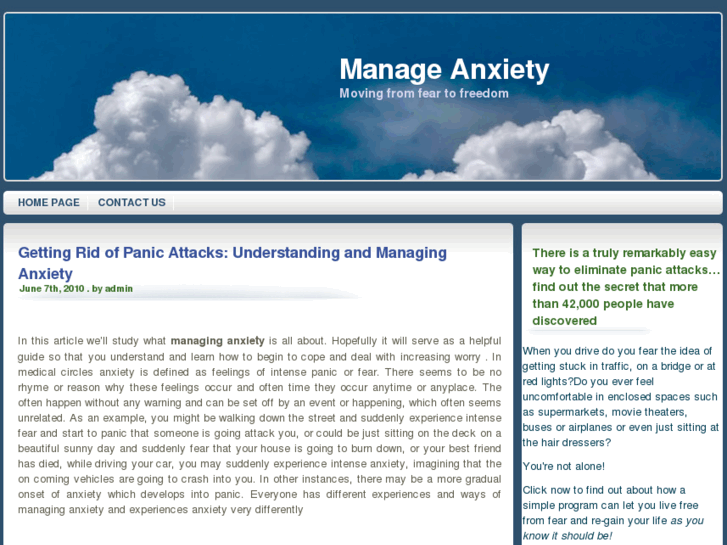 www.manageanxiety.org