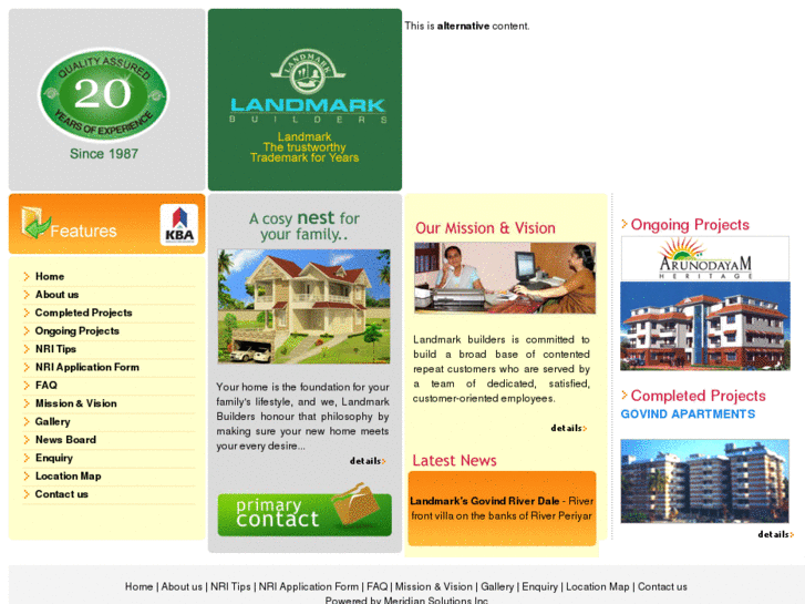 www.landmarkbuildersindia.com