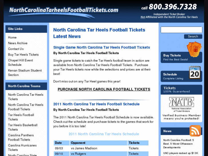 www.northcarolinatarheelsfootballtickets.com