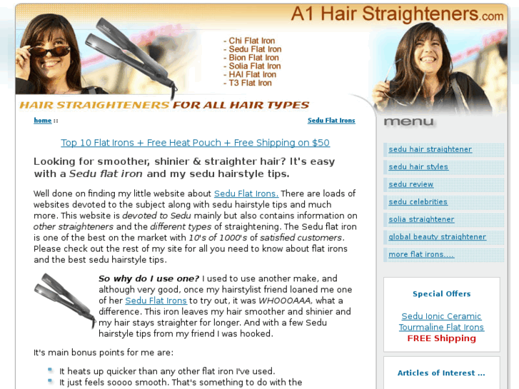 www.a1-hair-straighteners.com