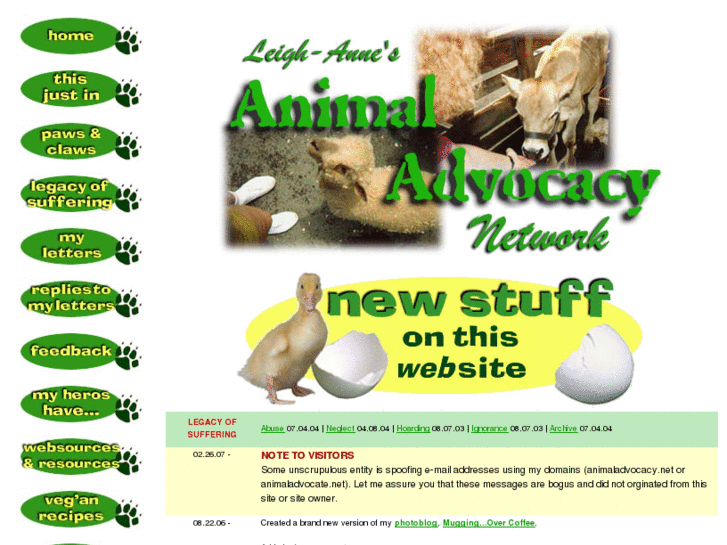 www.animaladvocate.net