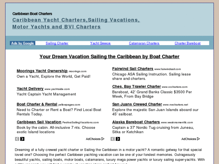 www.caribbeanboatcharters.org