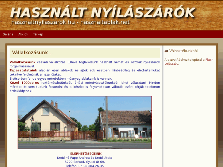 www.hasznaltnyilaszarok.hu