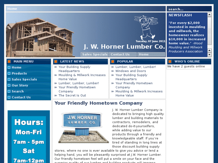 www.jwhornerlumber.com