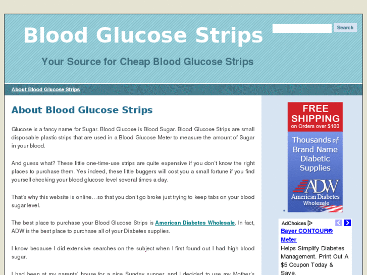 www.bloodglucosestrips.org