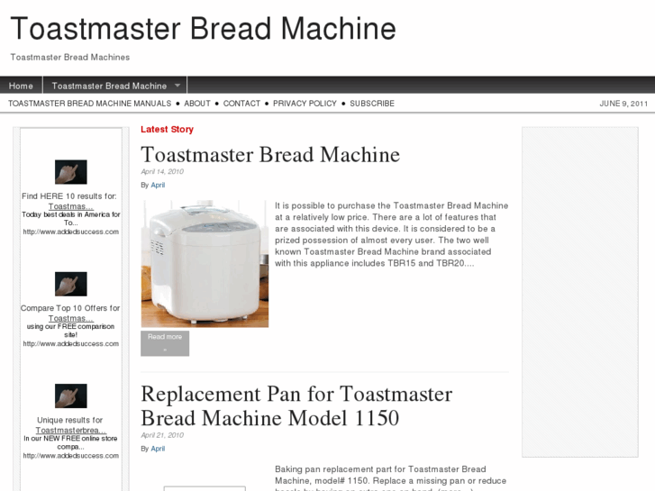 www.toastmasterbreadmachine.net