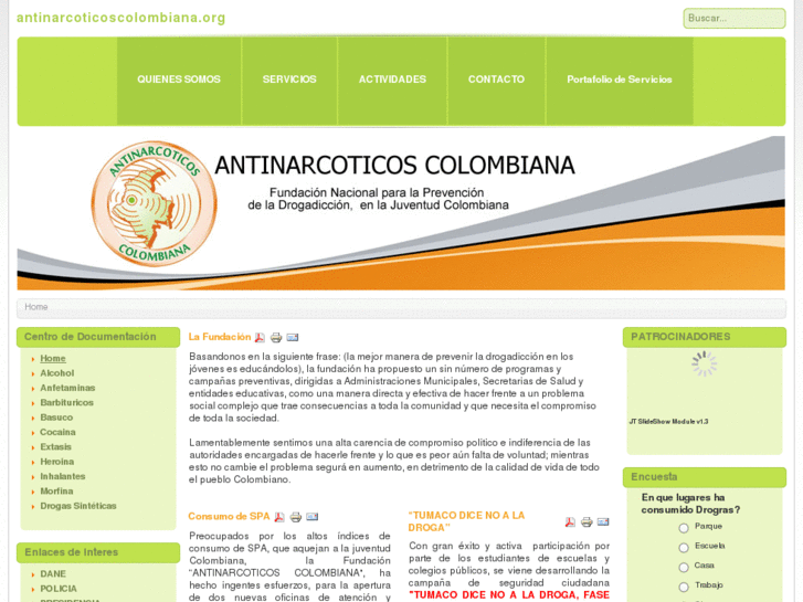 www.antinarcoticoscolombiana.org