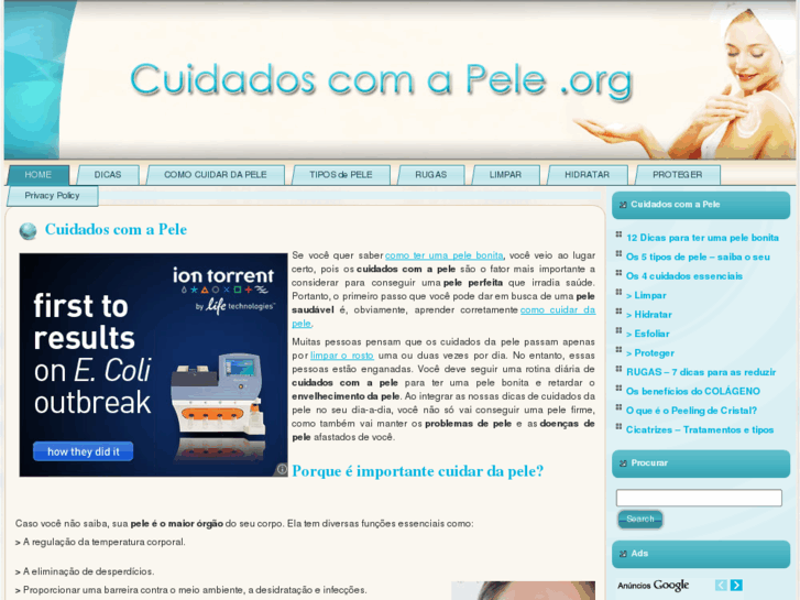 www.cuidadoscomapele.org