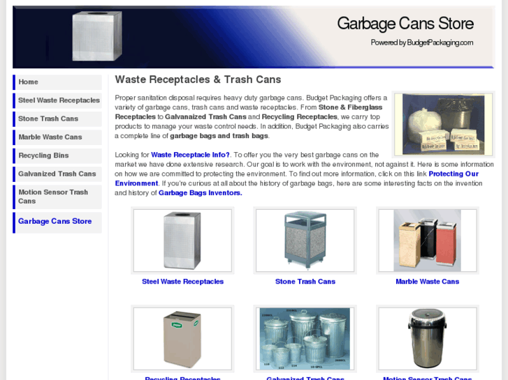 www.garbagecansstore.com