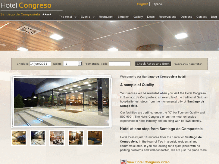 www.hotelcongreso-santiago.com