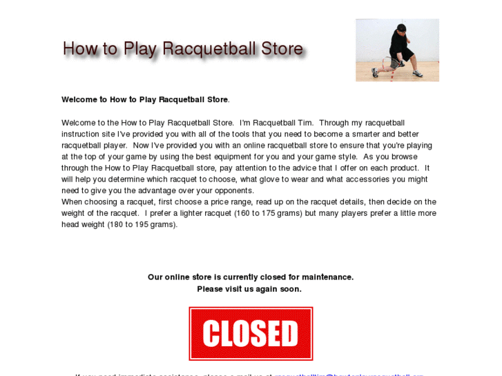 www.howtoplayracquetballstore.com