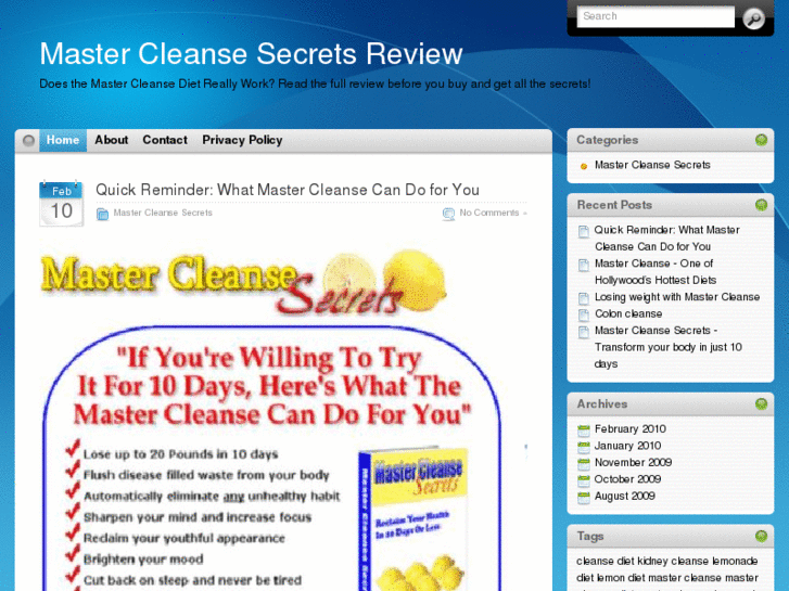 www.mastercleansesecretsx.com