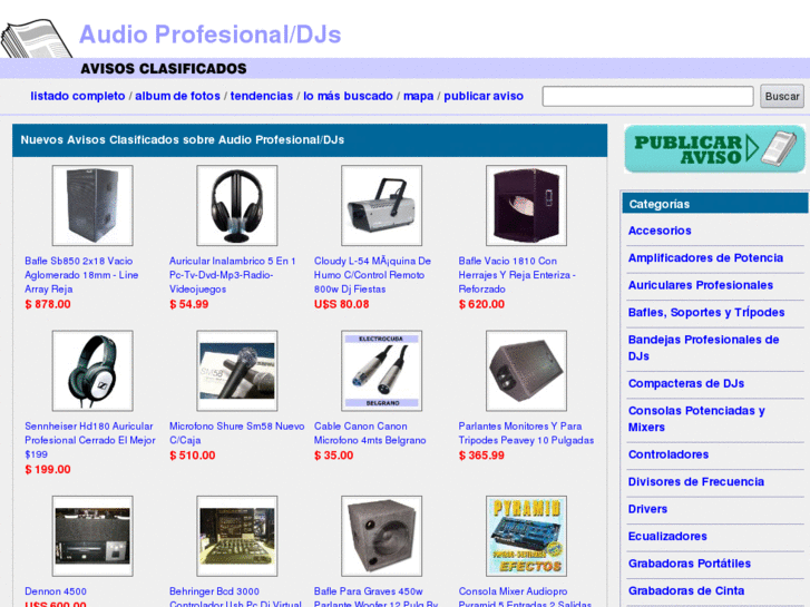 www.audioprofesionaldj.com.ar