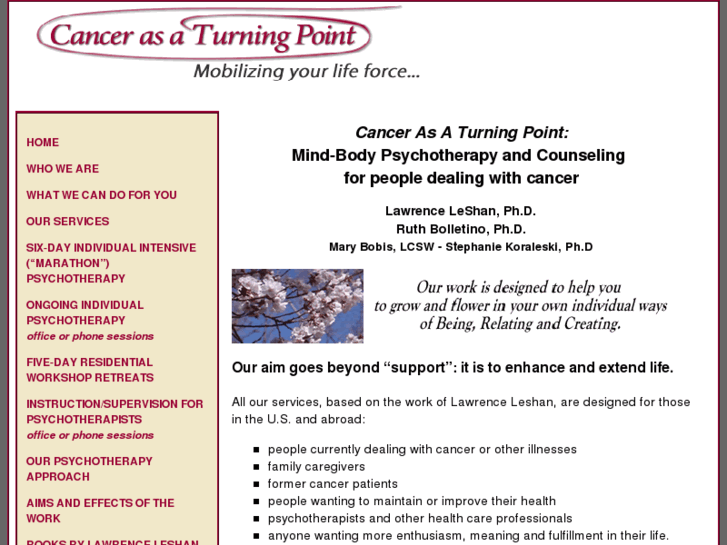 www.cancerasaturningpoint.org