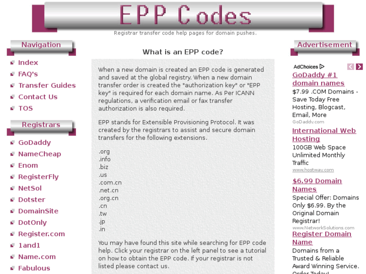 www.eppcodes.com