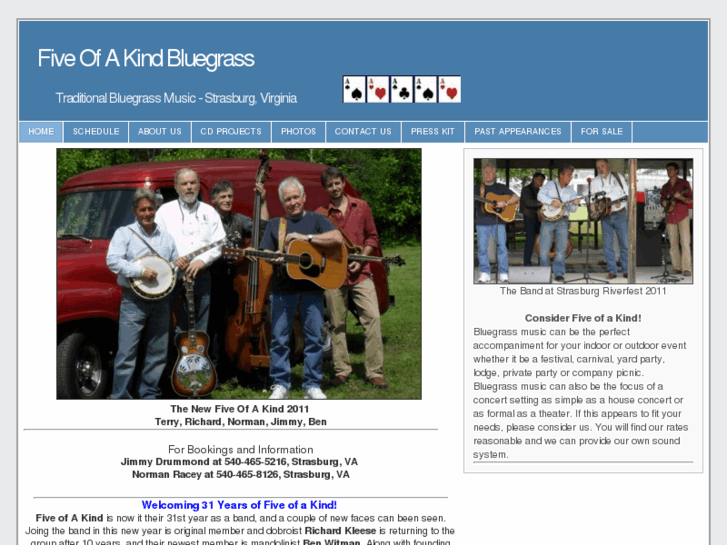 www.fiveofakindbluegrass.com