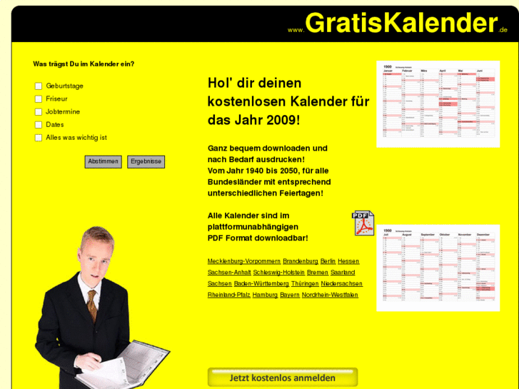 www.gratiskalender.de