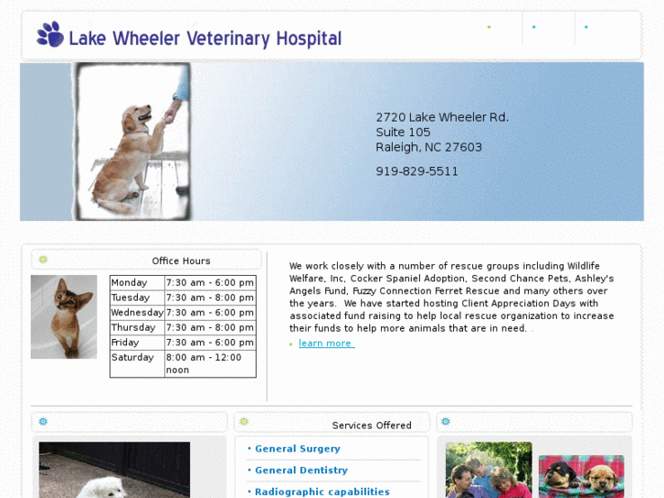 www.lakewheelerveterinary.com