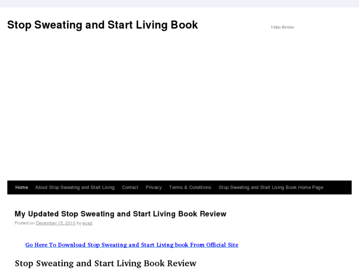 www.stopsweatingandstartlivingbook.net