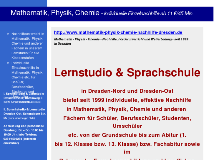 www.mathematik-physik-chemie-nachhilfe-dresden.de