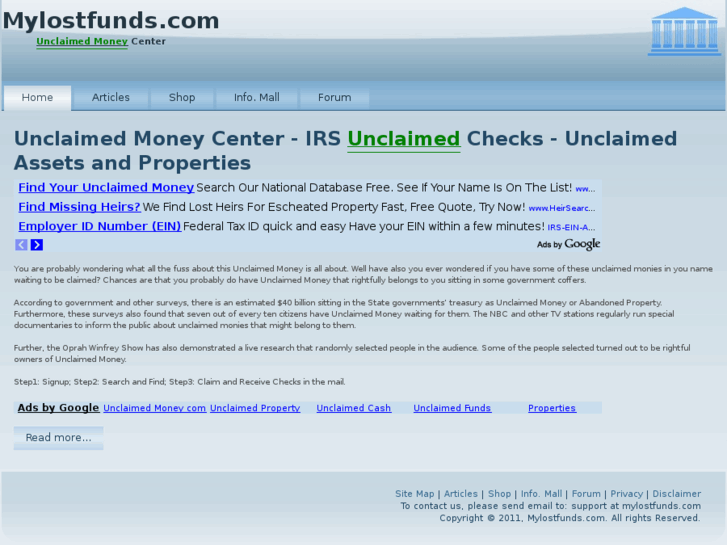 www.mylostfunds.com