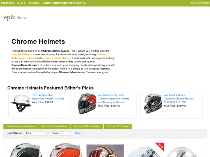 www.chromehelmets.com