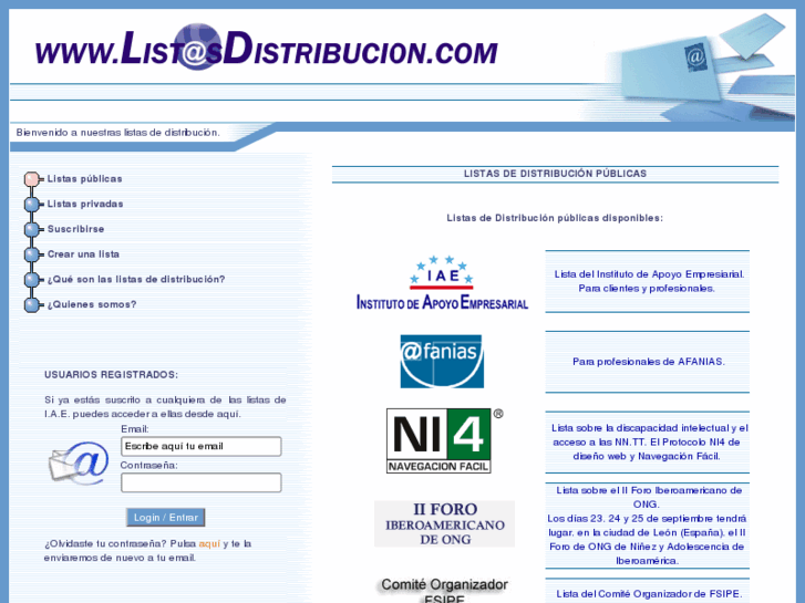 www.listasdistribucion.com