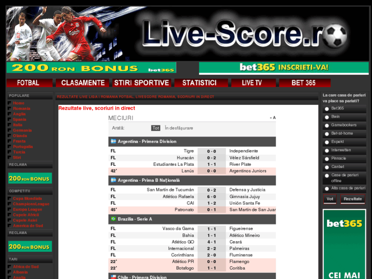 www.live-score.ro