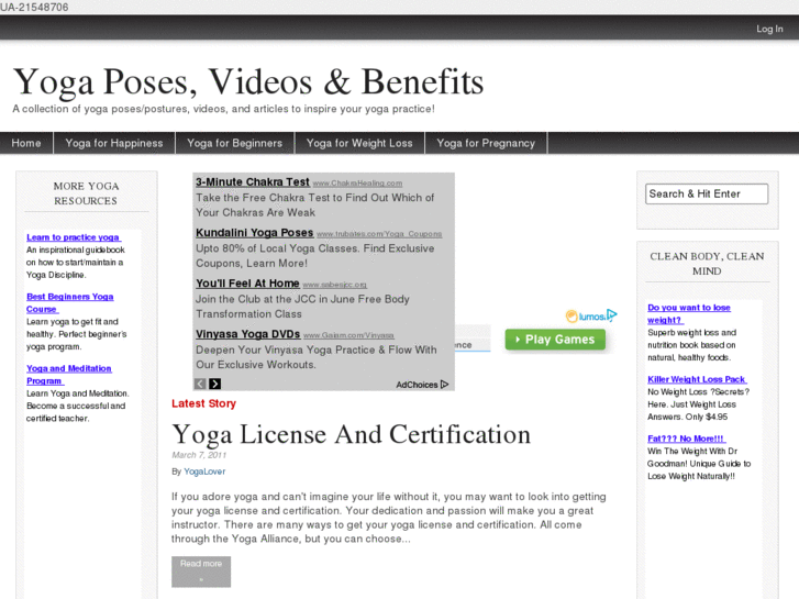 www.yogaposesandvideos.com