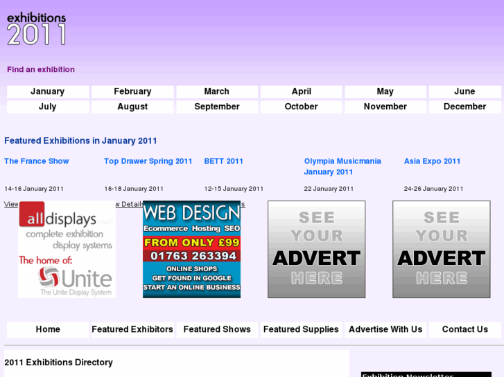 www.exhibitions2011.co.uk