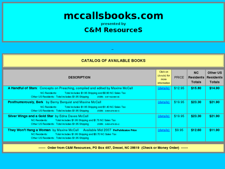 www.mccallsbooks.com