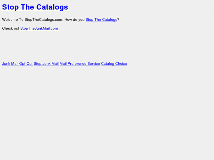 www.stopthecatalogs.com