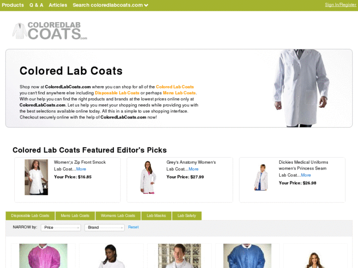 www.coloredlabcoats.com